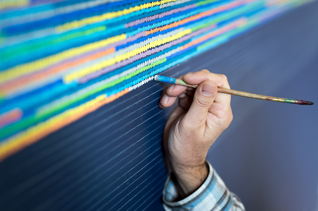 Punktetechnik für grossformatige Bilder, Claude Bickel Punktetechnik für grossformatige Bilder, Claude Bickel