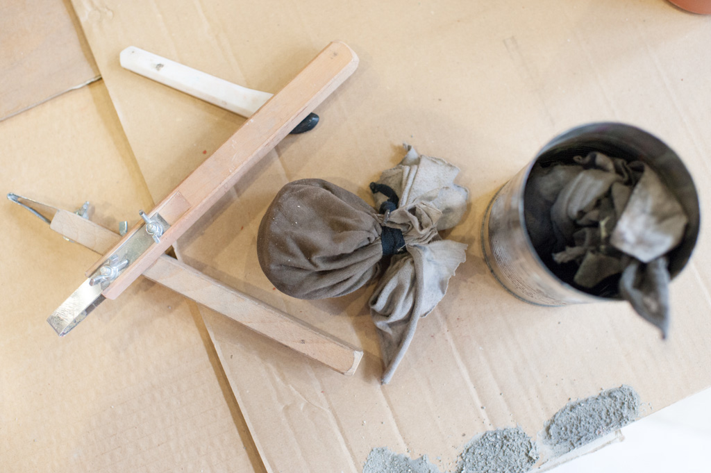 Fresco Verputz Ornamente auf Wand übertragen Fresco Verputz Ornamente auf Wand übertragen