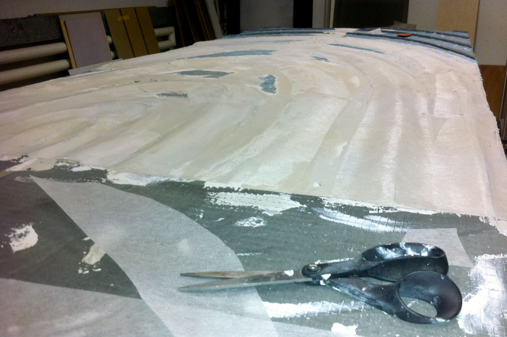 Clienia Privatklinik Schlössli Wandbild spachteln Clienia Privatklinik Schlössli Wandbild spachteln