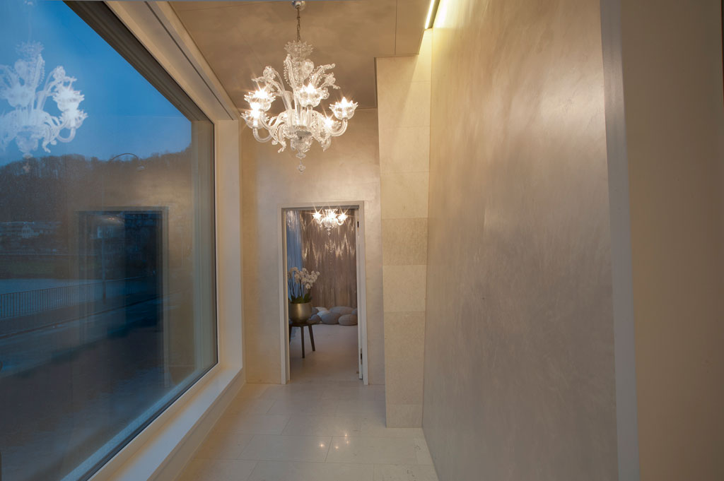 Terra di Pietra mit Perlmutt | Limmathof Private Spa | durch Bickelmaler Terra di Pietra mit Perlmutt | Limmathof Private Spa | durch Bickelmaler