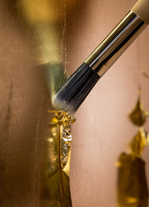 Blattgold applizieren Blattgold applizieren