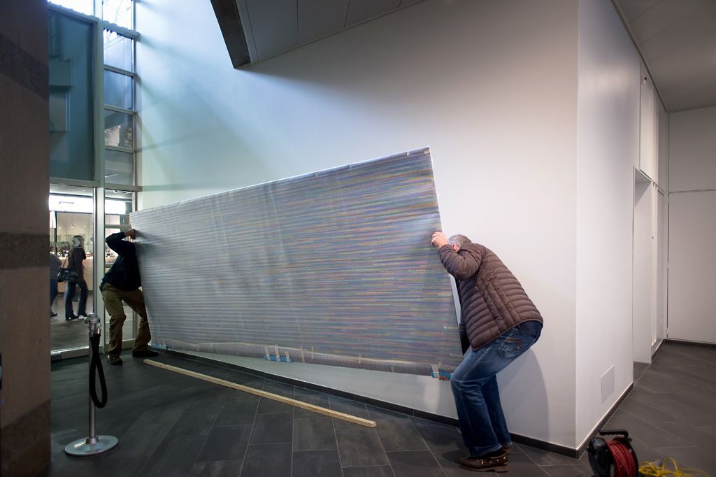 Grossformatiges Bild Punktetechnik, AKB, Claude Bickel Grossformatiges Bild Punktetechnik, AKB, Claude Bickel