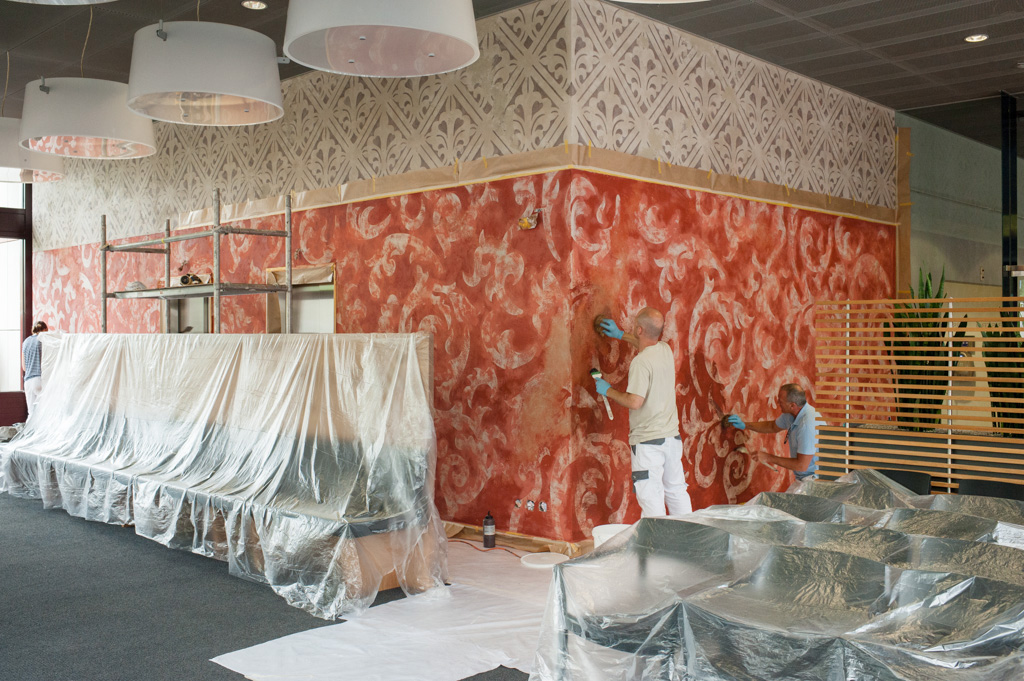 Fresco Verputz Patina erstellen Fresco Verputz Patina erstellen