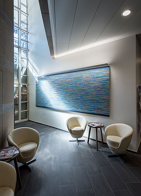 Grossformatiges Bild Punktetechnik, AKB, Claude Bickel Grossformatiges Bild Punktetechnik, AKB, Claude Bickel