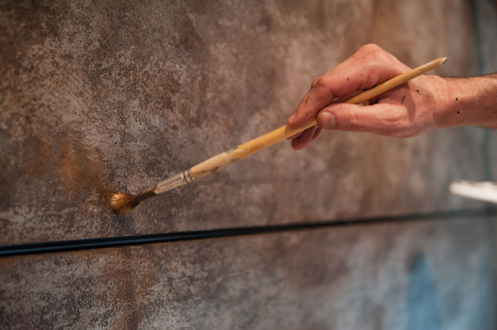 Rostwand streichen Pinsel Rostwand streichen Pinsel