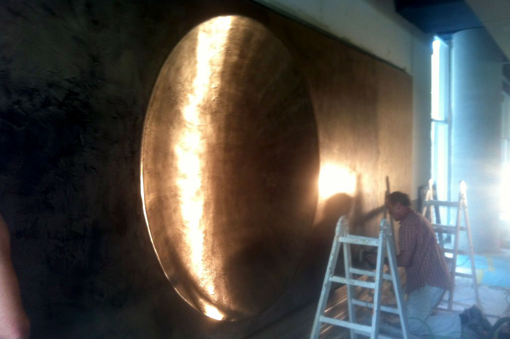 Allmend Luzern Bronze Wandelement Allmend Luzern Bronze Wandelement