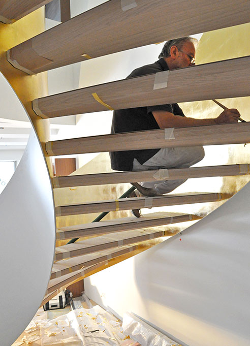 Läckerlihuus, vergolden Läckerlihuus, vergolden