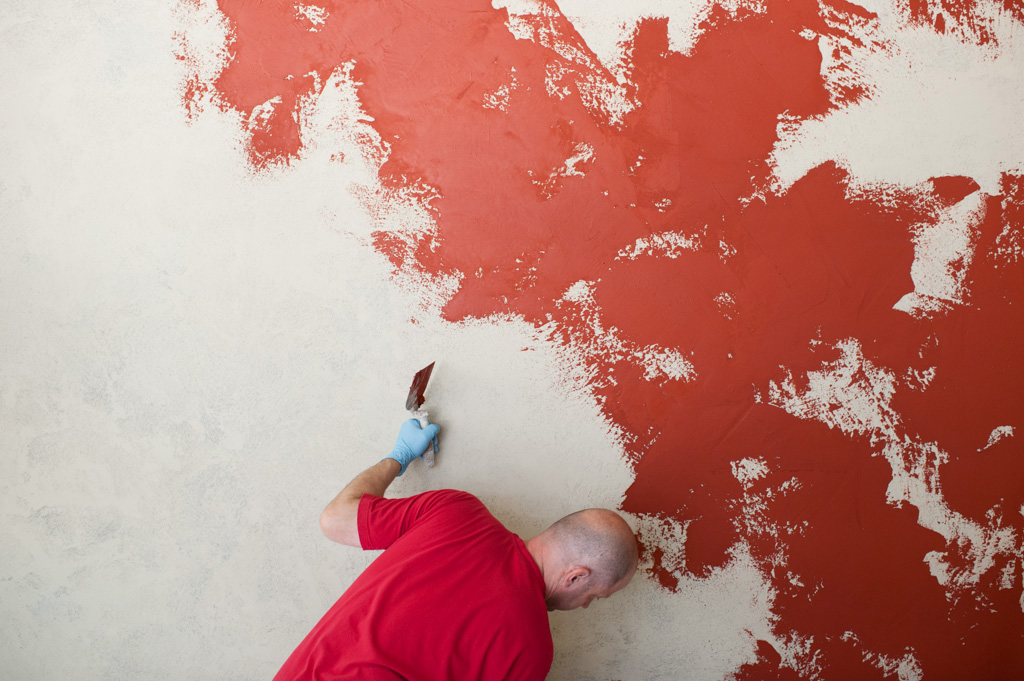 Fresco Verputz Farbauftrag verwittert Fresco Verputz Farbauftrag verwittert