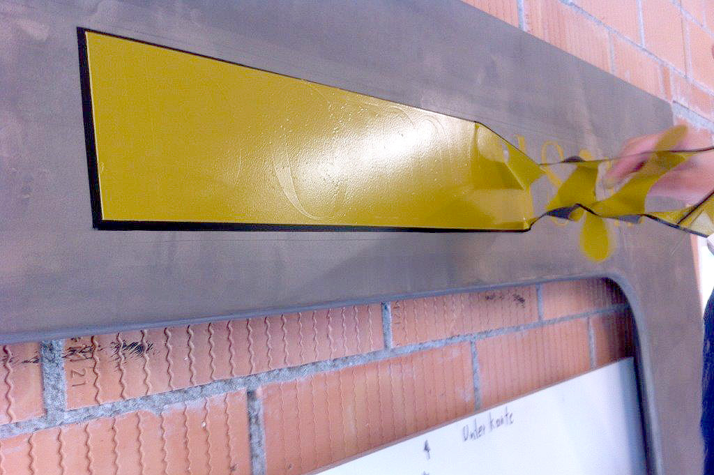 Vinyl, Outline, Klebestreifen abziehen Vinyl, Outline, Klebestreifen abziehen