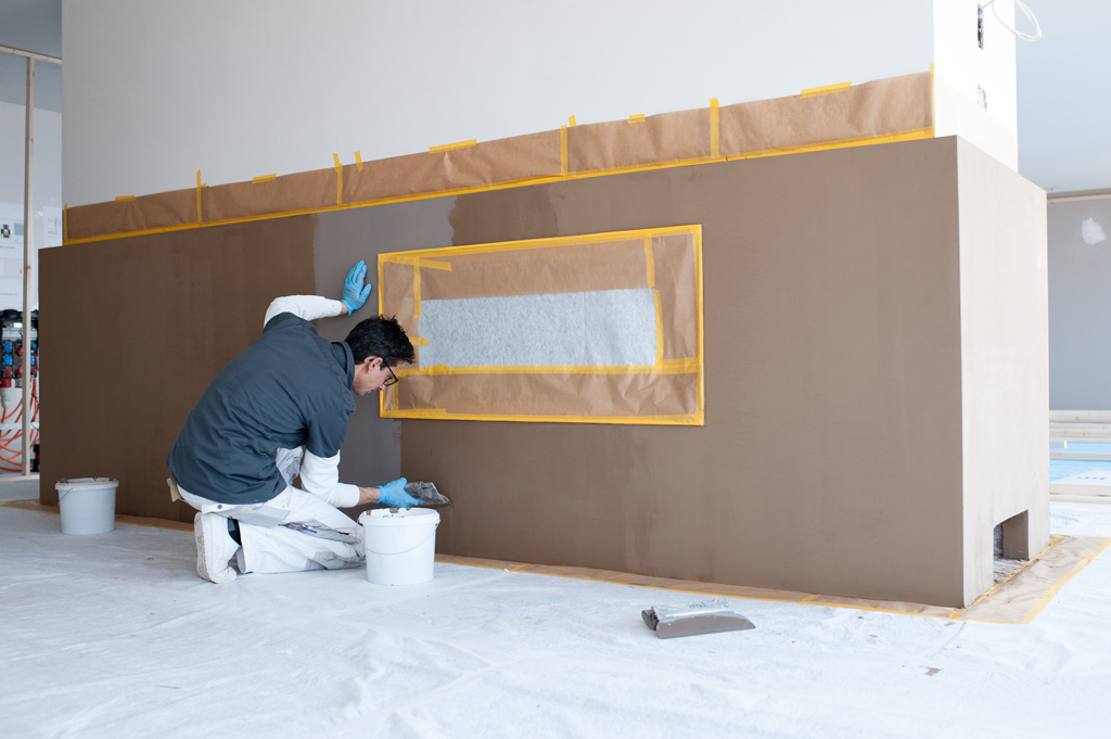 Untergrundvorbereitung, Grundbeschichtung Untergrundvorbereitung, Grundbeschichtung