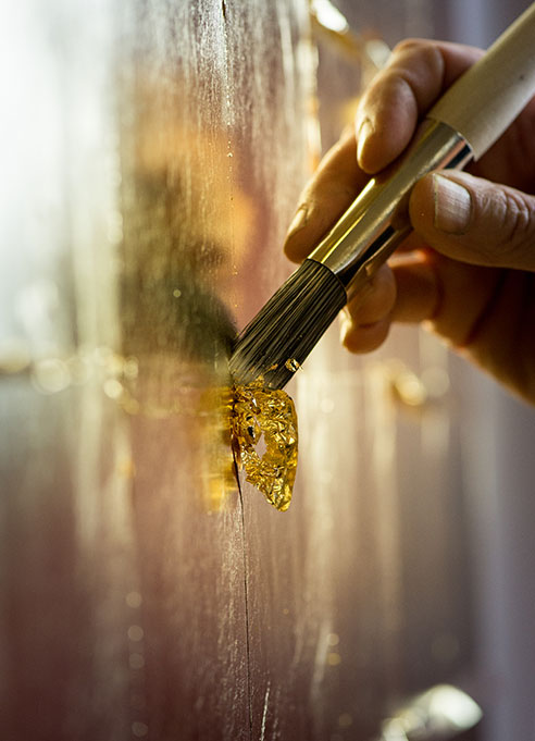 vergolden, Blattgold, Goldblätter vergolden, Blattgold, Goldblätter