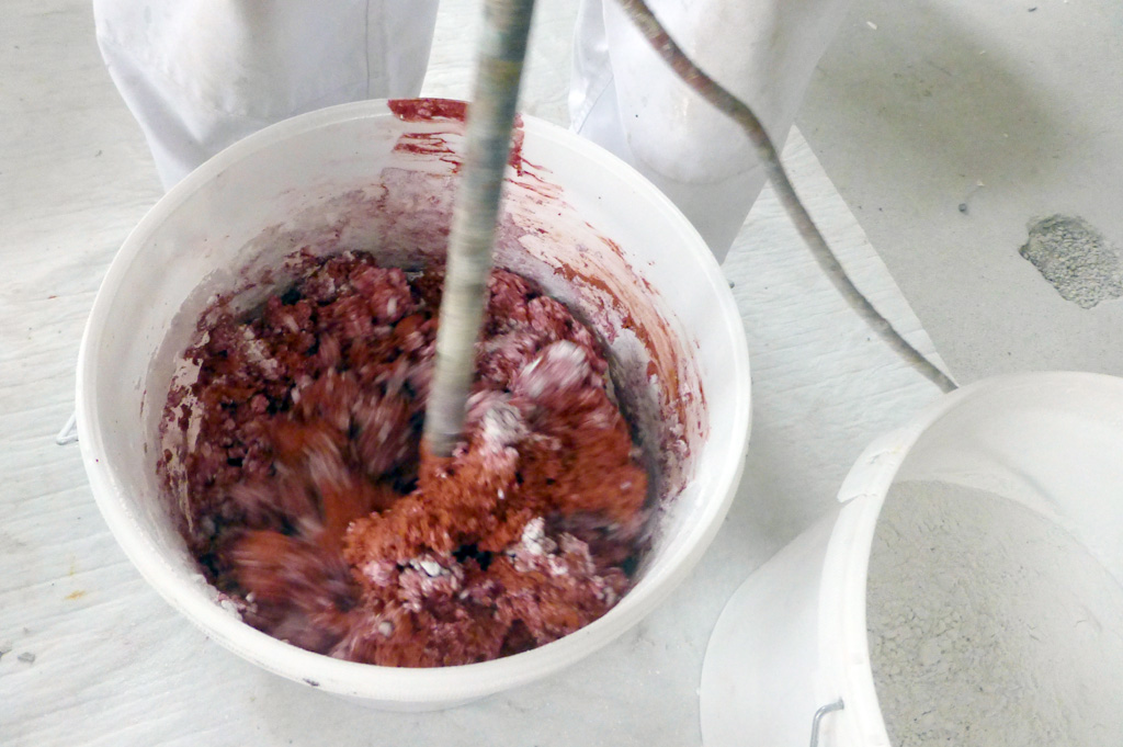 Terra di Pietra, Lehmputz Farbpigmente mischen Terra di Pietra, Lehmputz Farbpigmente mischen