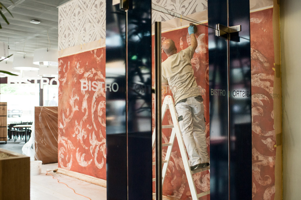 Fresco Verputz Patina erstellen Fresco Verputz Patina erstellen