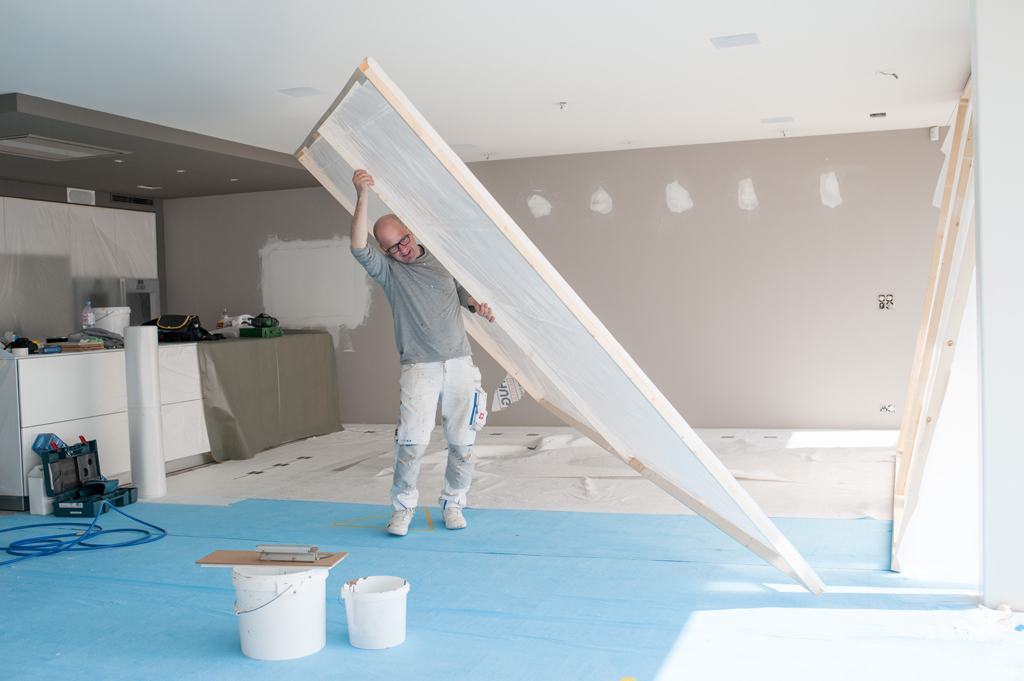 Aufbau Staubschutzkabine Aufbau Staubschutzkabine