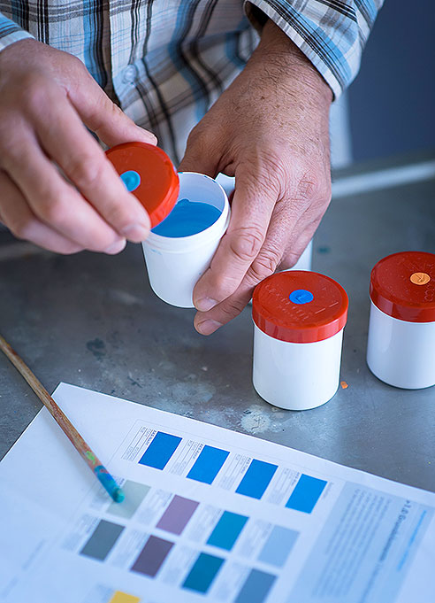 Punktetechnik für grossformatige Bilder, Claude Bickel Punktetechnik für grossformatige Bilder, Claude Bickel