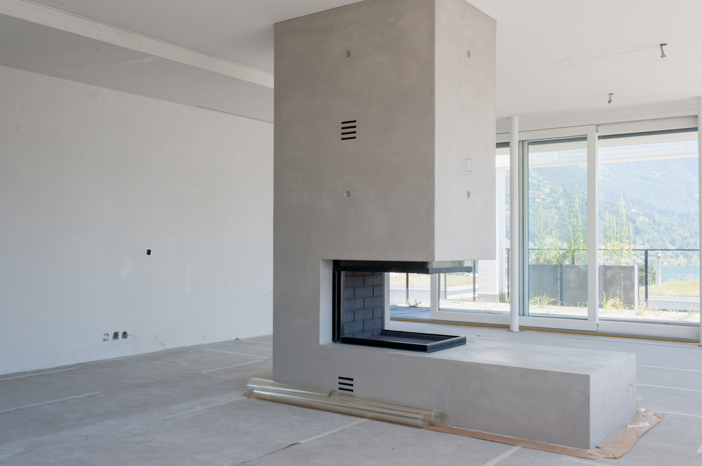 Privathaus Weggis, Betonauftrag Privathaus Weggis, Betonauftrag