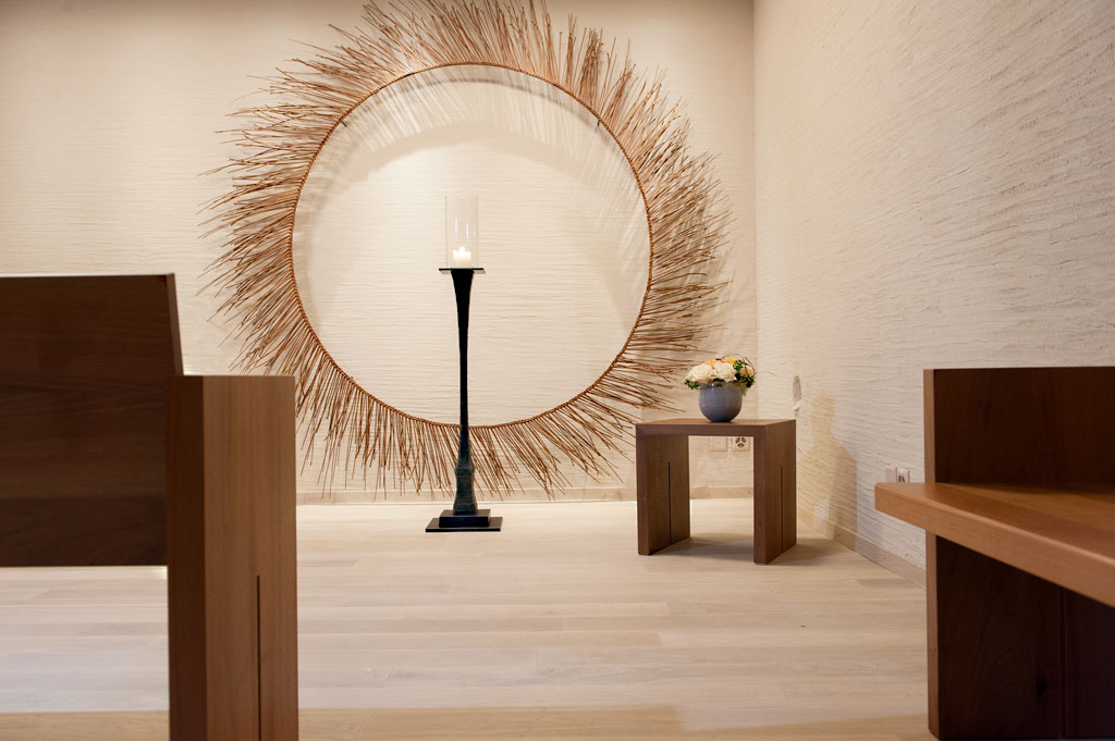 Erdfarbener Lehmputz | Raum der Stille, Spital Uster | durch Bickelmaler Erdfarbener Lehmputz | Raum der Stille, Spital Uster | durch Bickelmaler