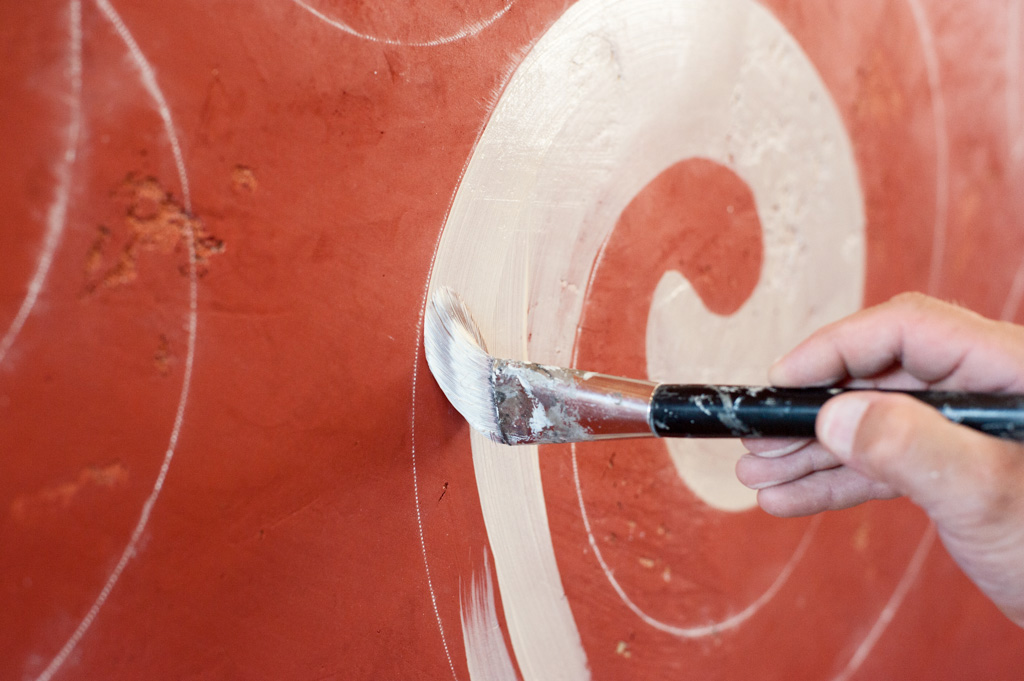 Fresco Verputz florale Ornamente Fresco Verputz florale Ornamente