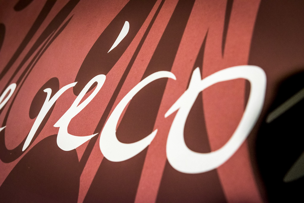 Schriftzug Detail auf Terra di Pietra Claude Bickel Schriftzug Detail auf Terra di Pietra Claude Bickel