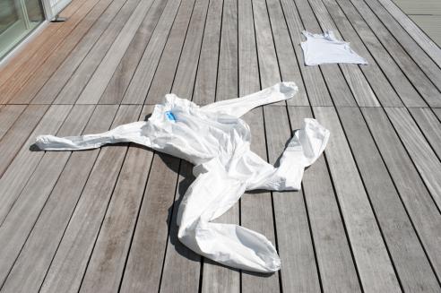 Trocknung der Arbeitskleider Trocknung der Arbeitskleider