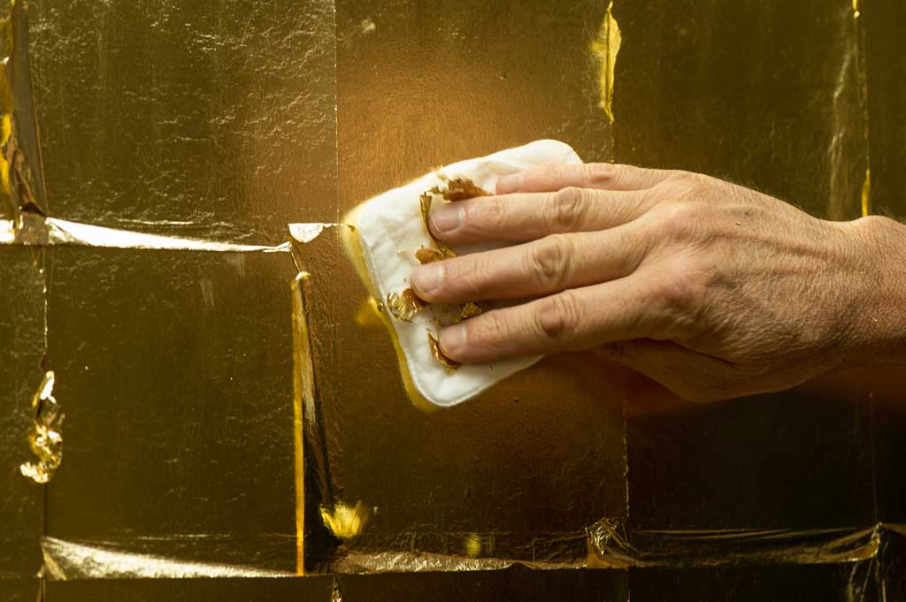 vergolden, Blattgold, Goldblätter vergolden, Blattgold, Goldblätter