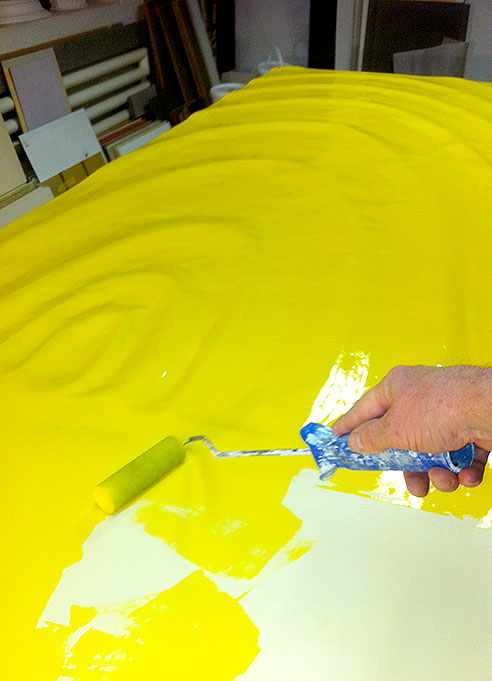 Clienia Privatklinik Schlössli Wandbild Farbauftrag Clienia Privatklinik Schlössli Wandbild Farbauftrag