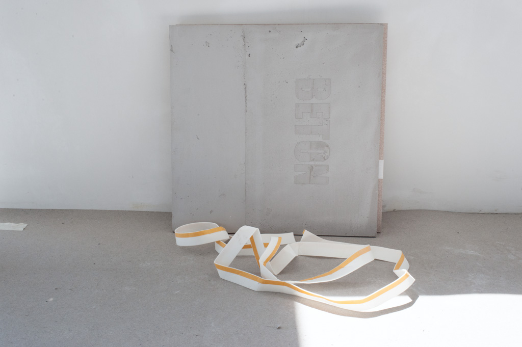 Privathaus Weggis, Beton Musterplatte Privathaus Weggis, Beton Musterplatte